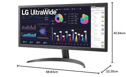LG - Monitor IPS 29WQ600-W de 29 pulgadas y 21:9 UltraWide Full HD de 100 Hz, diseño prácticamente sin bordes en 3 lados