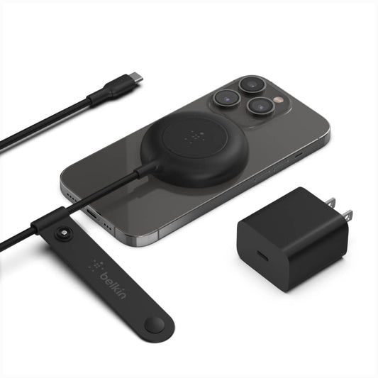 Belkin WIA005ttBK Base de carga magnética portátil de 7,5 W, Negro