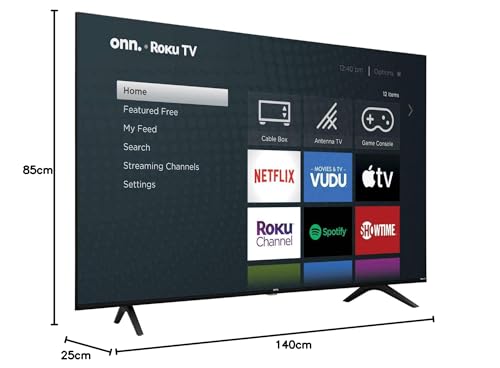 Televisor SmartTV 4K Led onn 65 Pulgadas con Roku y HDR Reacondicionado