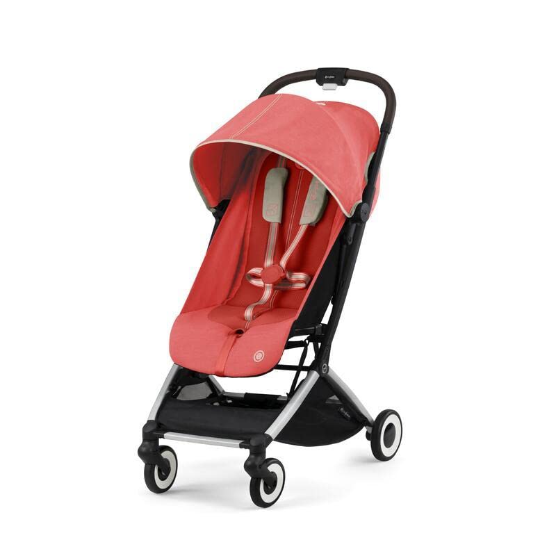 CYBEX Orfeo Carriola compacta, Compatible con el equipaje de mano. Color Hibiscus Red
