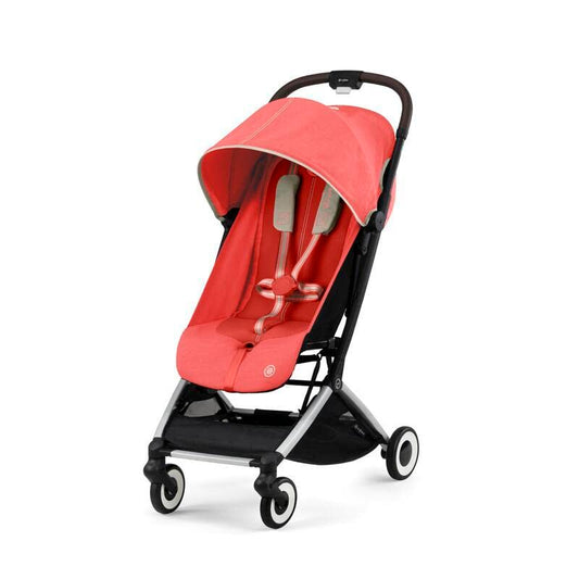 CYBEX Orfeo Carriola compacta, Compatible con el equipaje de mano. Color Hibiscus Red