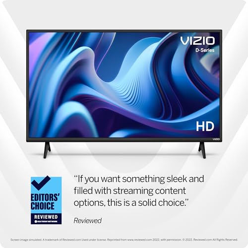 Smart TV VIZIO Serie D 32 Pulgadas HD 720p con Apple AirPlay y Chromecast Integrados compatibilidad con Alexa Modelo 2022