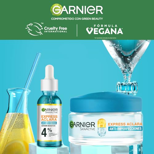 Garnier Skin Active Kit Serum Anti Acne 15ml + Garnier Express Aclara Crema Hidratante Matificante Anti-imperfecciones 50ml