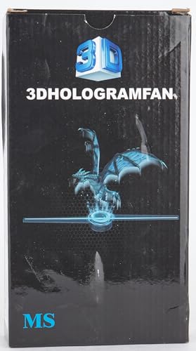Ventilador Holográfico Missyou Negro con Bluetooth y WiFi para Negocios y Educación