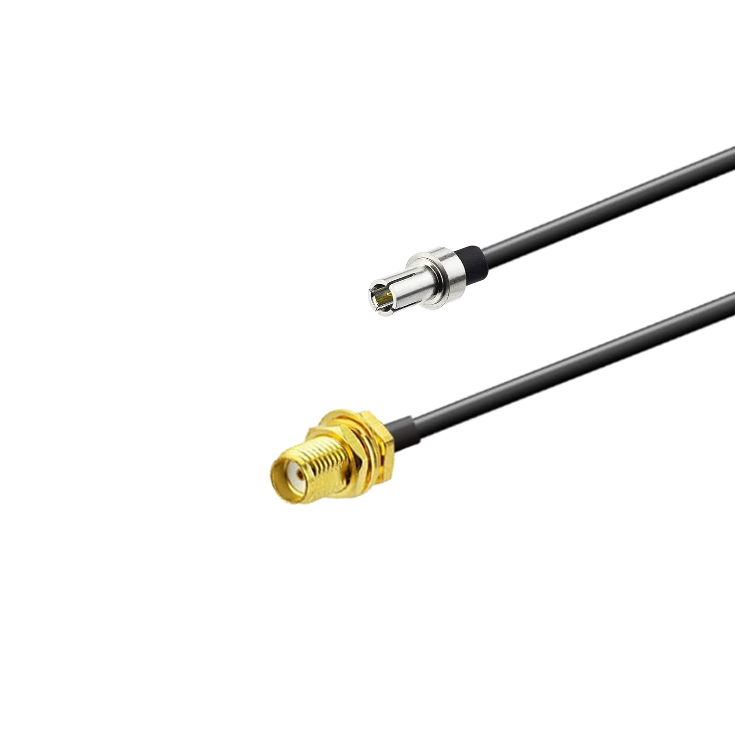 POBADY Cable SMA a TS9 Adaptador de Antena 4G Adaptador de Cable SMA Hembra a TS9 Macho RG174 15cm 6 Inch 2pcs para Netgear Hsdpa Antena Huawei 2G 3G 4G LTE UMTS Tarjeta de Red 4G