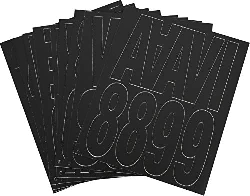 Hillman 847015 - Juego de letras y números troquelados, 3 pulgadas