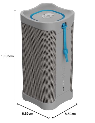 Skullcandy Terrain XL - Altavoz inalámbrico Bluetooth IPX7 Impermeable con radiadores pasivos duales Personalizados, batería de 18 Horas, muñequera de Nailon y estéreo inalámbrico Verdadero