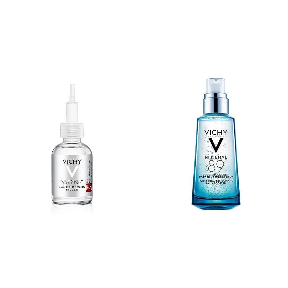 Vichy Ha epidermic filler: serum anti arrugas de acido hialuronico + Minéral 89 - Ácido Hialurónico en suero diario para rostro que fortalece e hidrata la piel para una apariencia sana de la piel