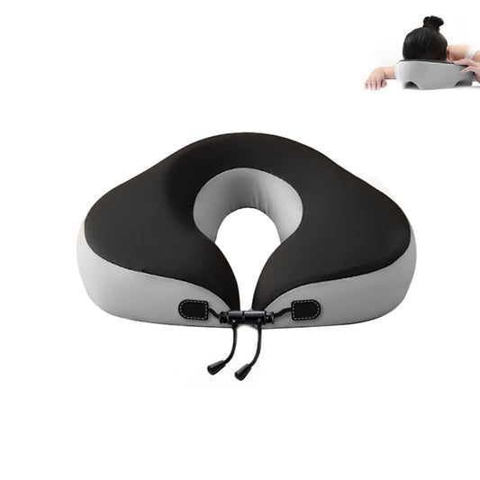 chislim Almohada de recuperación facial con correa ajustable para cirugía ocular y vitrectomía, reposacabezas para dormir propenso con cubierta extraíble, equipo de apoyo para poscirugía BBL (gris)