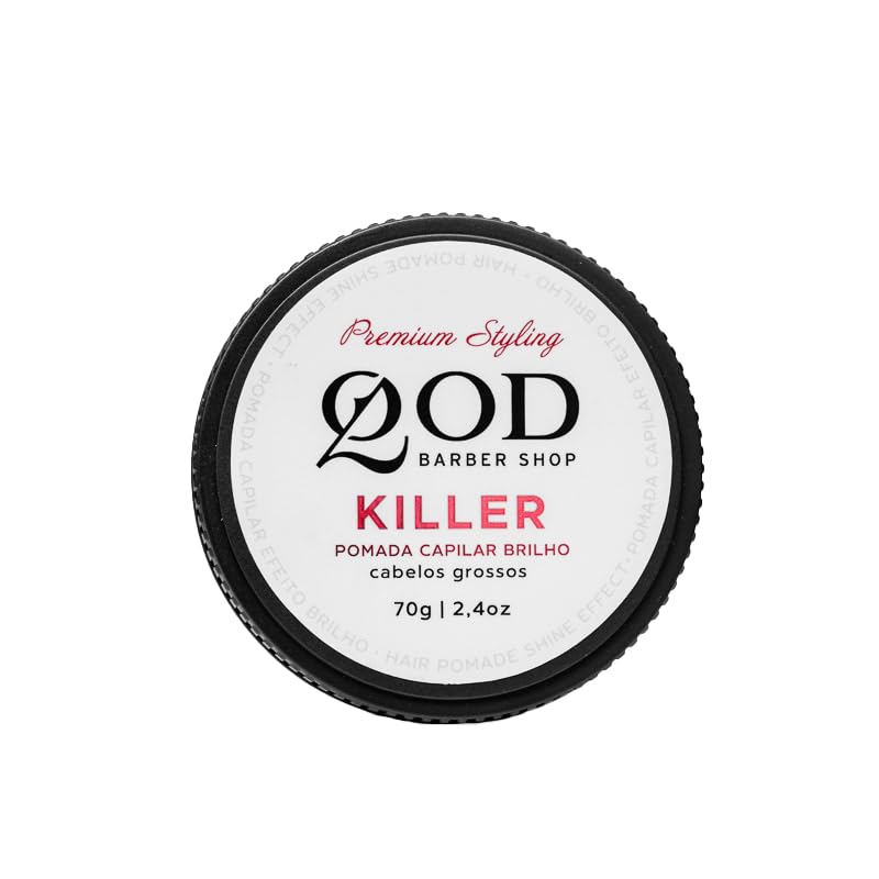 Pomada capilar Killer Hair Pomade, QOD Barber Shop, Brillo, 70 g