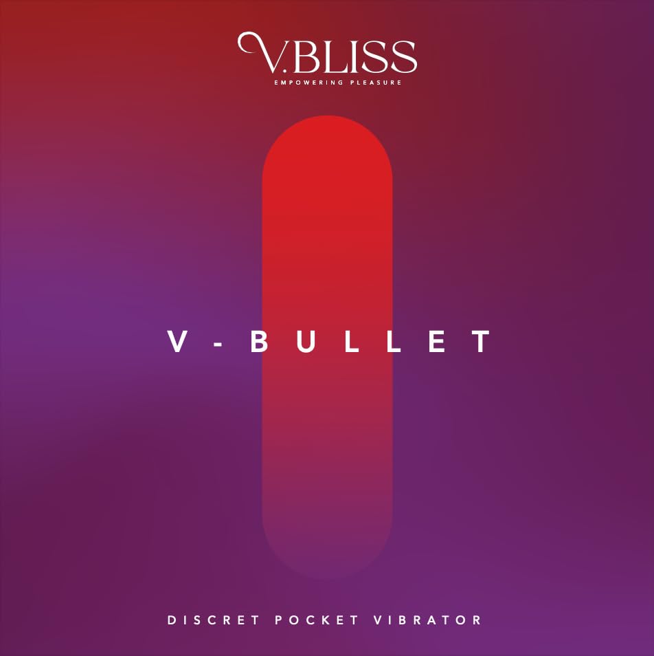 Vibrador Portátil V BLISS Rojo Certificado NOM con 10 Intensidades de Vibración para Placer Intenso y Máxima Discreción