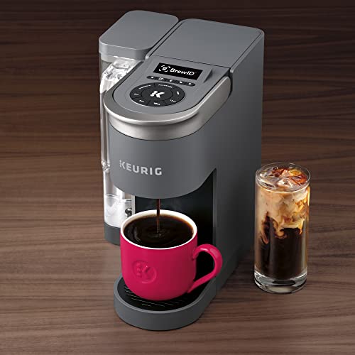 Keurig K-Supreme SMART - Cafetera de una sola porción con compatibilidad Wifi, 4 tamaños de cerveza y depósito extraíble de 66 onzas, compatible con Alexa, gris
