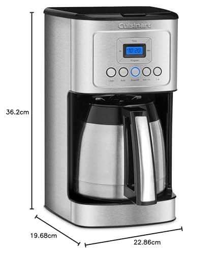 Cuisinart DCC-3400 - Cafetera térmica programable (12 tazas, acero inoxidable)