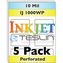 Papel Sintético Perforado Inkjet Brainstorm ID 5 Hojas