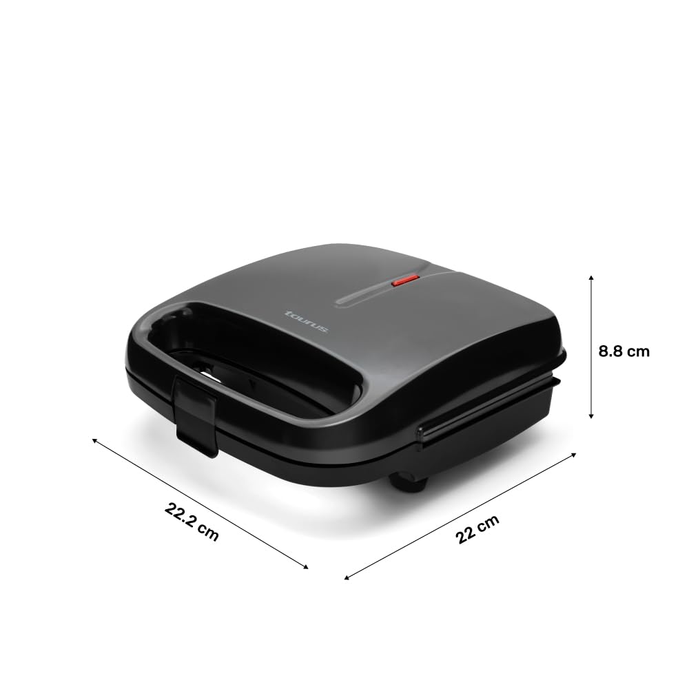 Sandwichera Taurus Cosmos Negro Compacta 750 W