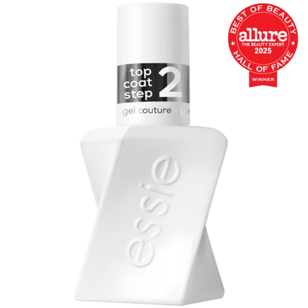 essie gel couture platinum grade finish top coat, top coat, 0.46 fl. oz. (packaging may vary )