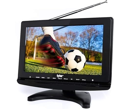 Televisor Portátil Tyler 1080P LCD con Pantalla Ancha y Antenas Desmontables