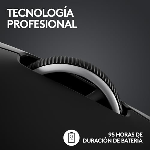 Logitech G Pro X Superlight 2 Lightspeed Mouse Inalámbrico de Juegos, Ligero, Interruptor Híbrido LIGHTFORCE, Sensor Hero 2, 32,000 dpi, 5 BOT. Programables, Carga USB-C, PC y Mac - Negro