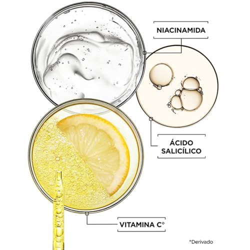 Kit Garnier Express Aclara Rutina anti manchas con Vitamina C: Sérum facial, agua micelar y todo-en-1 tono medio con FPS, 3 piezas. Hidrata, ilumina y unifica el tono de la piel