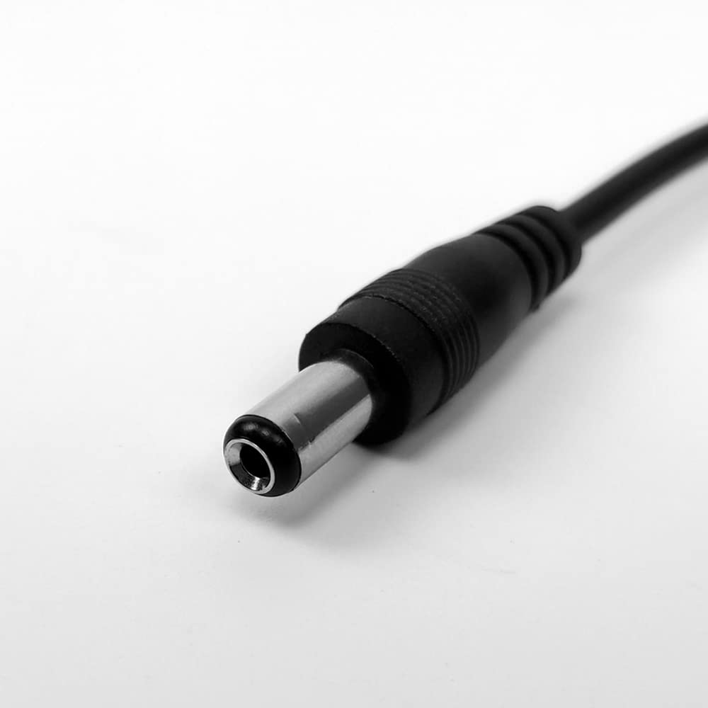 Godtone - Paquete de 4 cables CC para pedal de efecto de guitarra, 5,5 mm x 2,1 mm, cable de alimentación macho a macho (4 cables de alimentación)