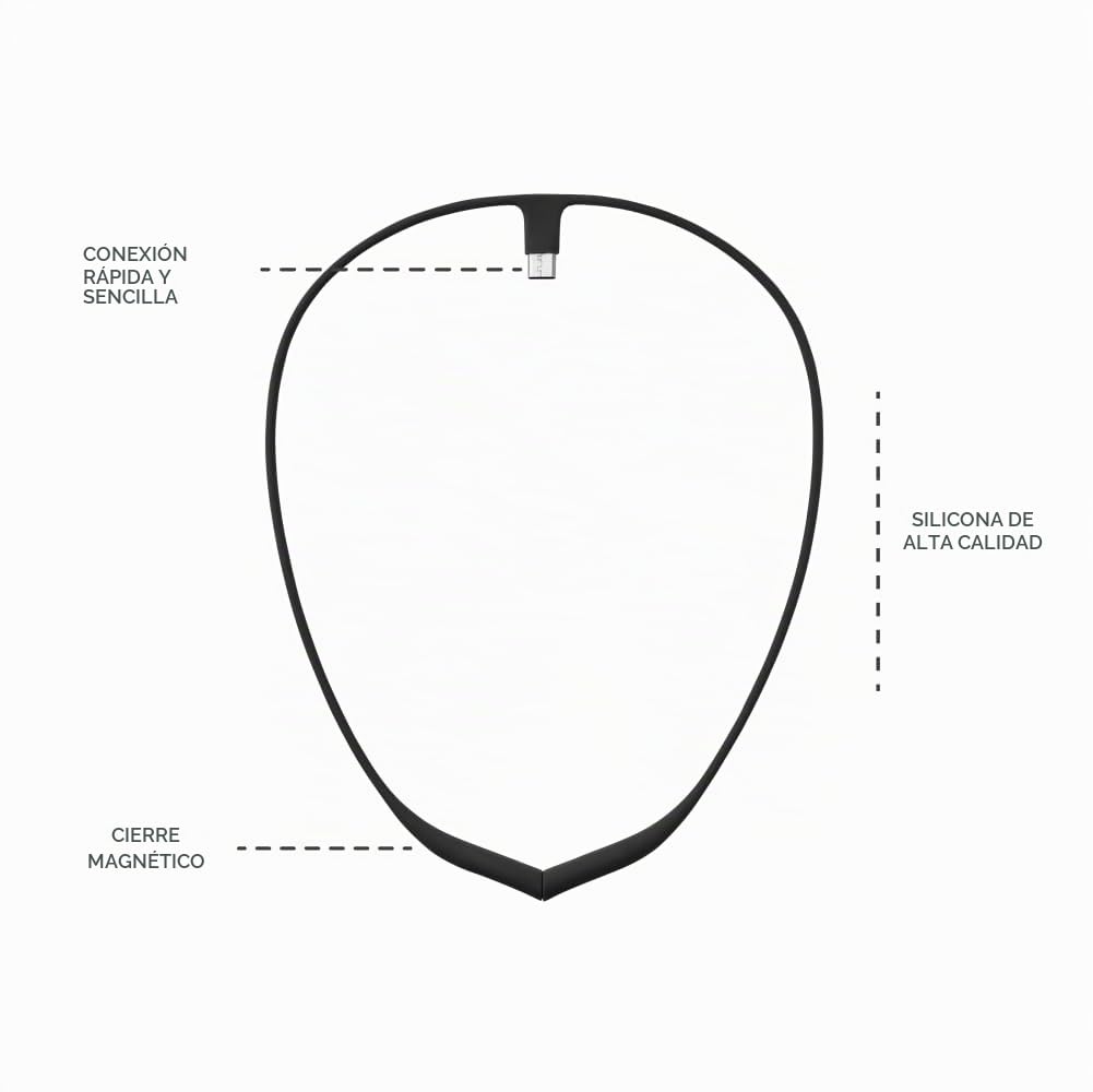 Accesorio de Collar Upright Negro para Entrenador de Postura Go 2 y S