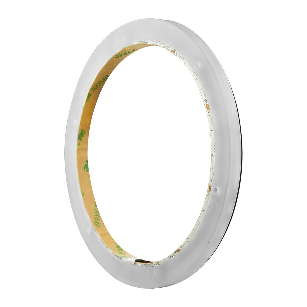 DS18 NXL-LRING6 - Anillo de montaje LED RGB para altavoces de 6.5 pulgadas, impermeable, funciona con módulo RGB (LED-BTC) o cable a un color sin módulo, ideal para audio de coche, audio marino, audio