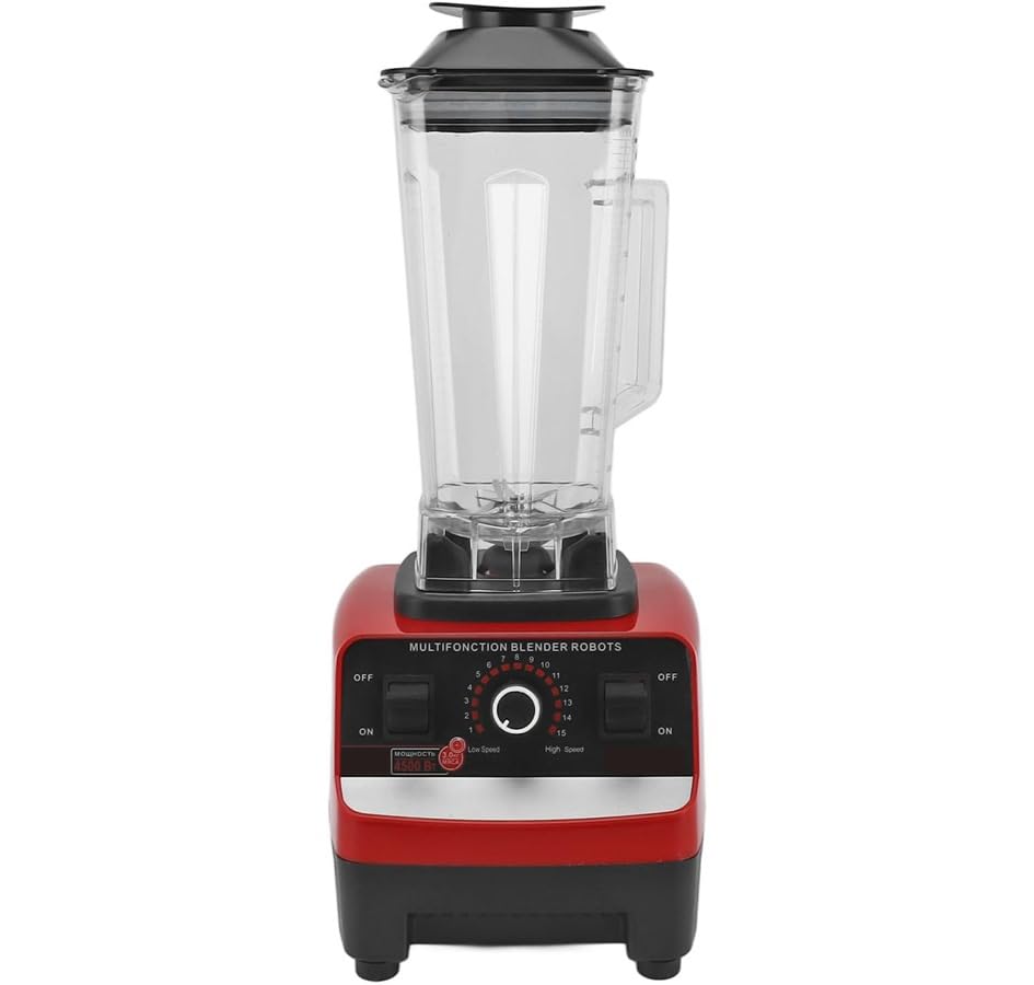 CV DIRECTO Licuadora Profesional 15 Velocidades Vaso con Capacidad de 2 Lts Mango Ergonomico 6 Cuchillas de Acero Inoxidable Licuadora Multifuncional Potencia 1500 W Frappe Extrae los Nutrientes