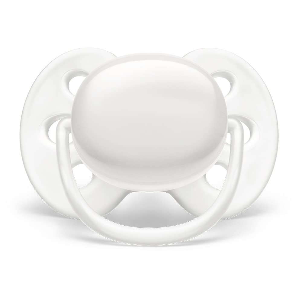 Chupón Philips Avent Blanco Ultra Soft Ortodóntico con Caja Esterilizadora 0-6 m