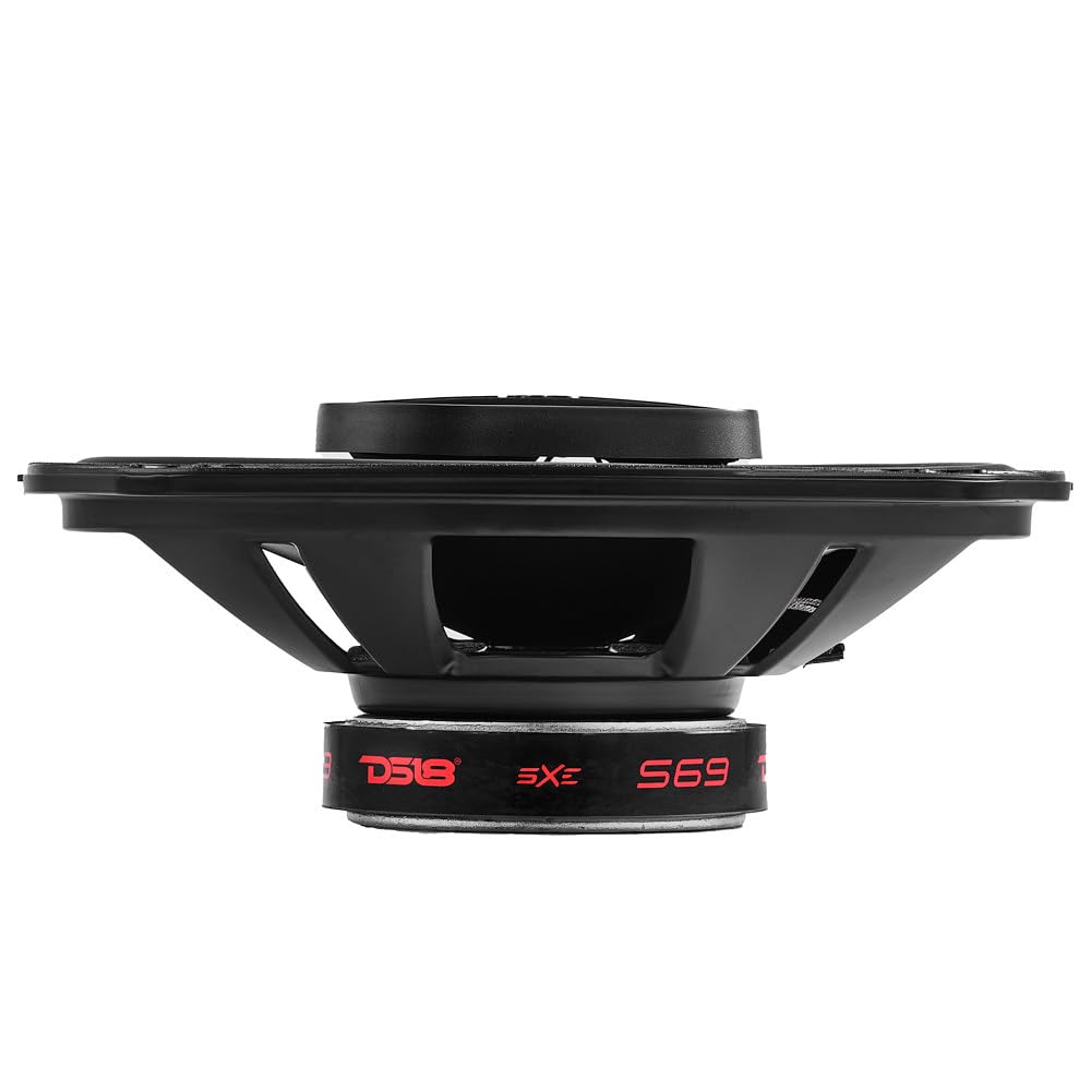 DS18 S69 Select - Altavoz coaxial de 3 vías de 6 x 9 240 vatios 4 ohmios, parrilla incluida, altavoces de audio de 3 vías, actualización perfecta del OEM, fácil instalación, altavoces de coche de 6 x