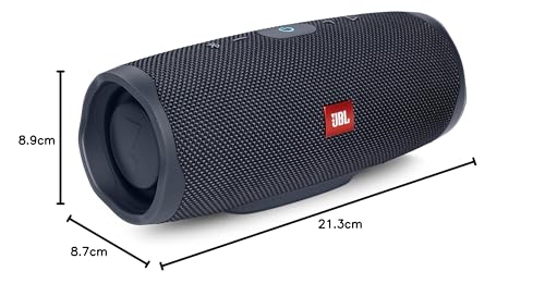 JBL Charge Essential, Bocina Portátil Bluetooth, 10W de Potencia, Reproducción 20 Horas, Resistencia al Agua IPX7 - Negro