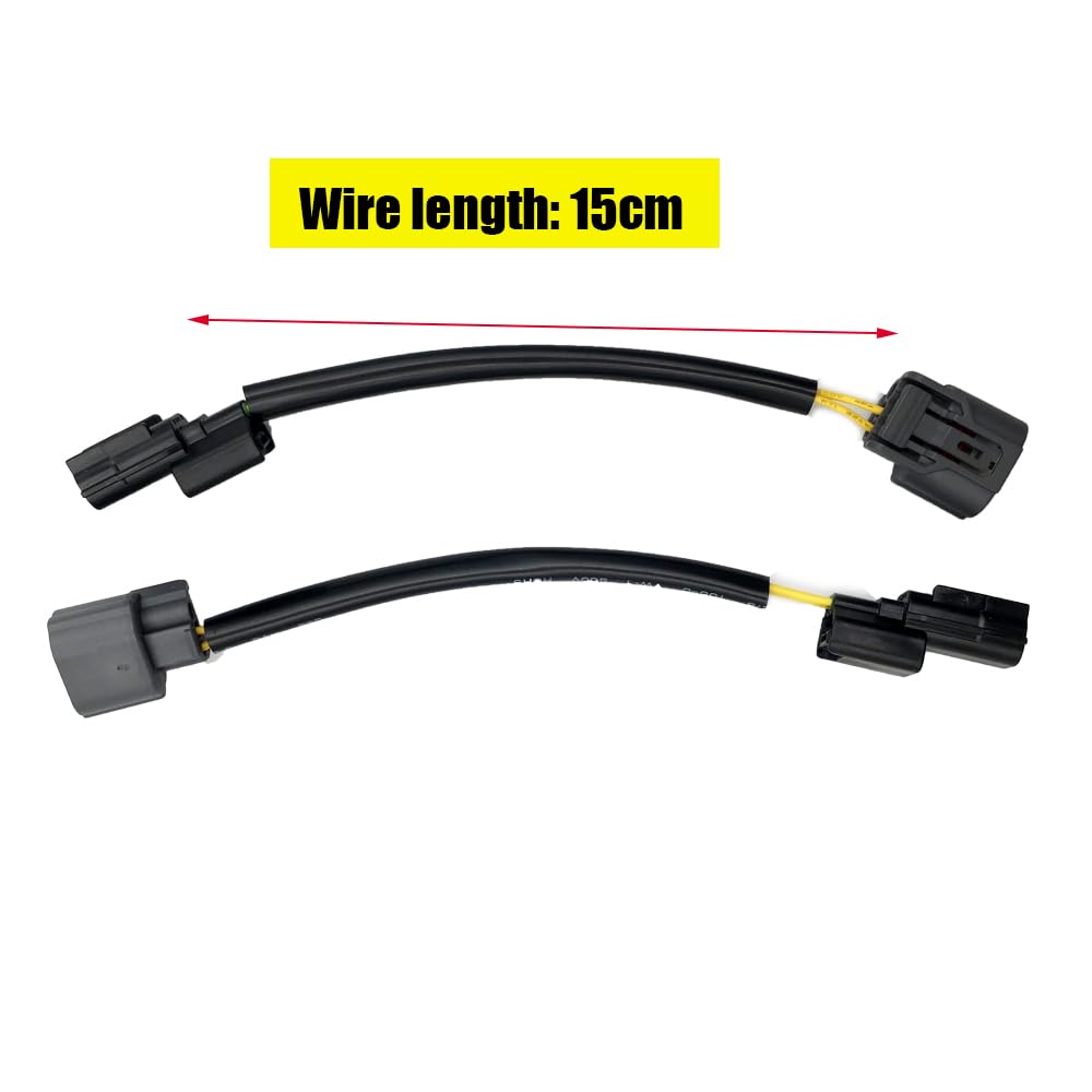 Adaptadores LED DRL LIZAPUS Blancos Compatibles con Honda Accord 2013-2015 4cyl con Conector de Haz Alto