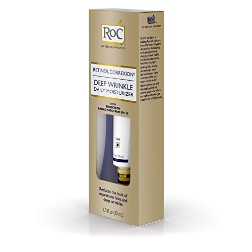 Roc Retinol Correxion Deep Wrinkle Daily Moisturizer, SPF 30, 1.0 Ounce Tube