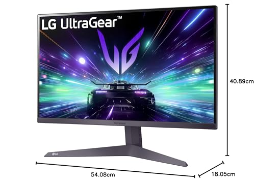 LG Monitor Ultragear Gaming 24GS50F-B fHD (1920 x 1080) 23.8" Refresh Rate 180 Hz, Tiempo de Respuesta 1ms (GtG at Faster), Contrast Ratio de 1000:1, Compatible con AMD Freesync