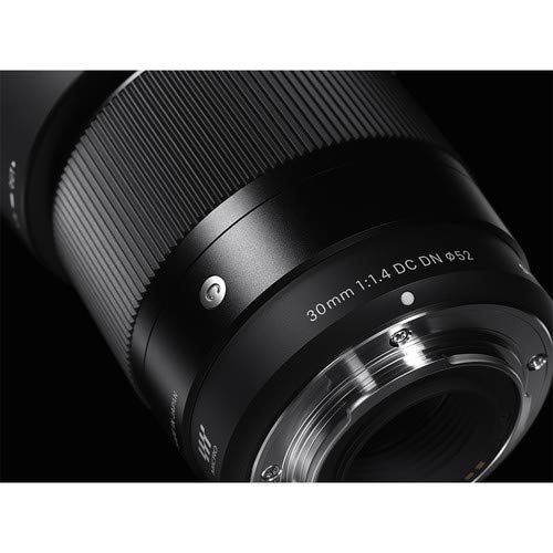 Sigma Lente DC DN de 30 mm, F1.4, contemporánea, para Sony E con paquete de accesorios fotográficos Sunshine - 4 años de garantía del fabricante en EE. UU