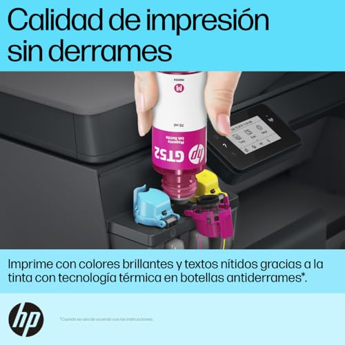HP Impresora Multifuncional Smart Tank 530, Tinta Continua, Color, Wi-Fi, Dúplex (Doble Cara) Manual, ADF Alimentador Automático, Imprime desde HP Smart App, Impresión, Escaneo, Copiado (4SB24A)