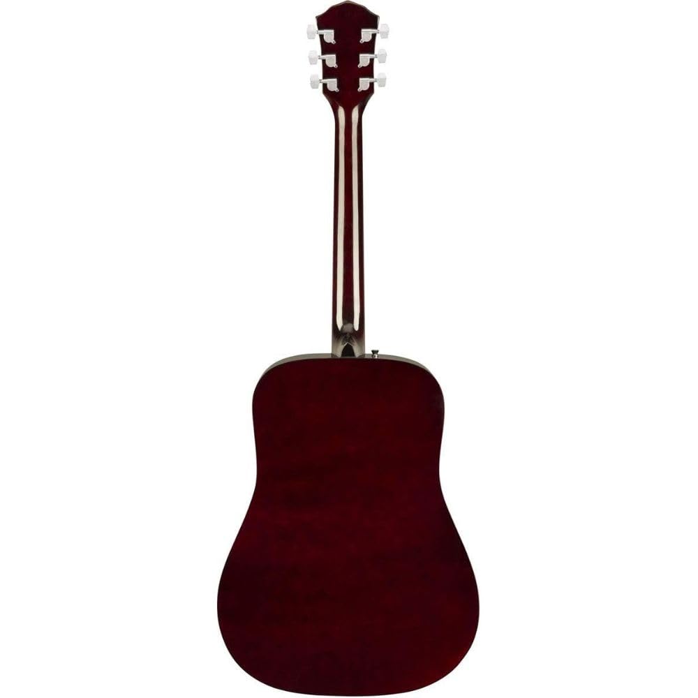 Fender Acoustic Guitar with Guitar Bag, with 2-Year Warranty, FA-125 Dreadnought with Alloy Steel Strings, Glossed Natural Finish, Basswood Construction
