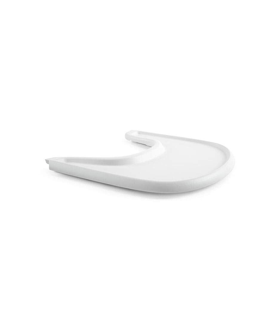 Stokke - Silla alta Tripp Trapp Cojín + Bandeja Stokke (Blanco) - Incluye Silla + Set de Bebé con Arnés Extraíble para Niños de 6 a 36 Meses (Natural)