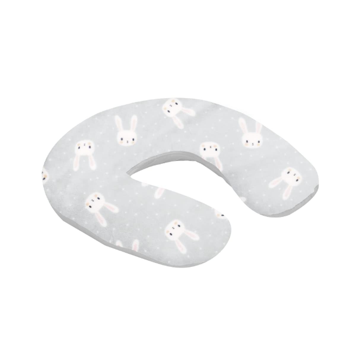 CHIQUI MUNDO Almohada de Lactancia Multiusos para Bebé Posicionador para Embarazo Funda Doble Vista Removible 100% Microfibra (Incluye Sujetador).