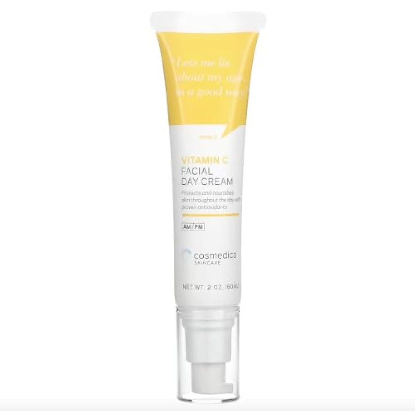 Cosmedica Skincare CREMA FACIAL DE VITAMINA C. Corrige líneas de expresión y unifica el tono de piel. Con Vitamina C, E y acido hialuronico.