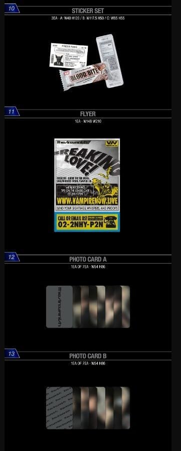 Álbum de Fotos En-Hypen THE SIN 7th Mini Prohibida Ver. con 3 Tarjetas Fotográficas Adicionales