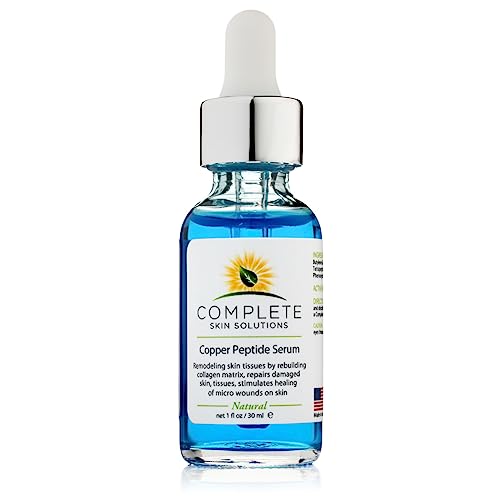 Copper Peptide Face Serum Collagen - With Anti Aging Skin Solutions Properties:1oz/30ml Anti-Wrinkle Formula For Youthful Skin-Promotes Collagen Production And Cell Rejuvenationâ€"Heals Micro Wounds
