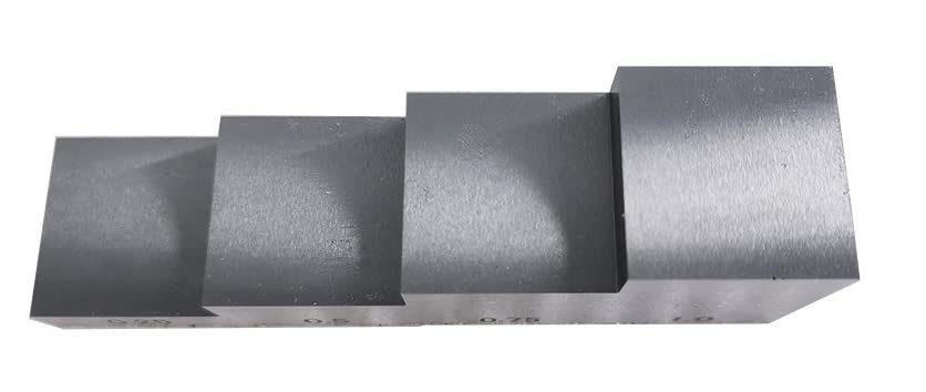 Bloque De Calibración De Medidor De Espesor Ultrasónico 0.25 0.5 0.75 1 Para Espesor Y Linealidad En Pruebas NDT Con Acero 1018