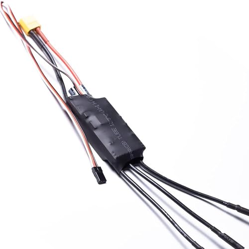 Esc APISQUEEN 60A Eléctrico XT60 Enchufe 4.0mm para Drones RC Sin Escobillas y Propulsor Subacuático