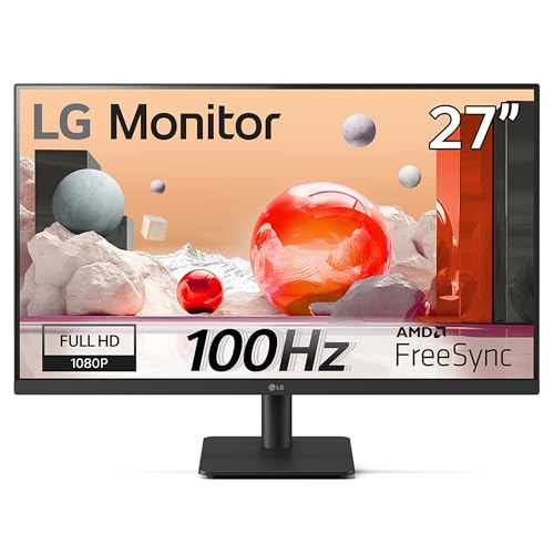 LG Monitor 27MS500-B IPS Full HD (1920 x 1080) 27" Refresh Rate 100 Hz, Tiempo de Respuesta de 5 ms (GtG), Contrast Ratio 1000:01:00
