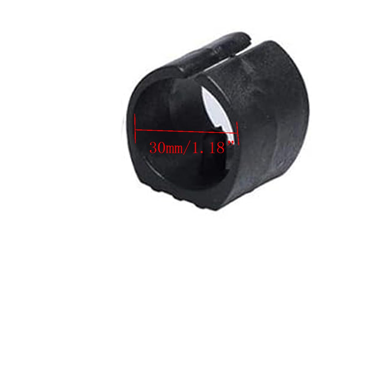 20 tapas de pie para silla con forma de U de 30 mm de diámetro (negro)
