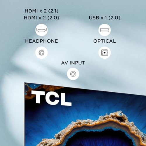 TCL Smart TV Pantalla 55'' 55QM741G Google TV QLED -MiniLED, Dolby Vision HDR10 AIPQ 1300 NITZ DLG 240HZ IMAX, Dolby Atmos Virtual X Subwoofer 20W, Quad Core Bezel-Less,Compatible con Alexa