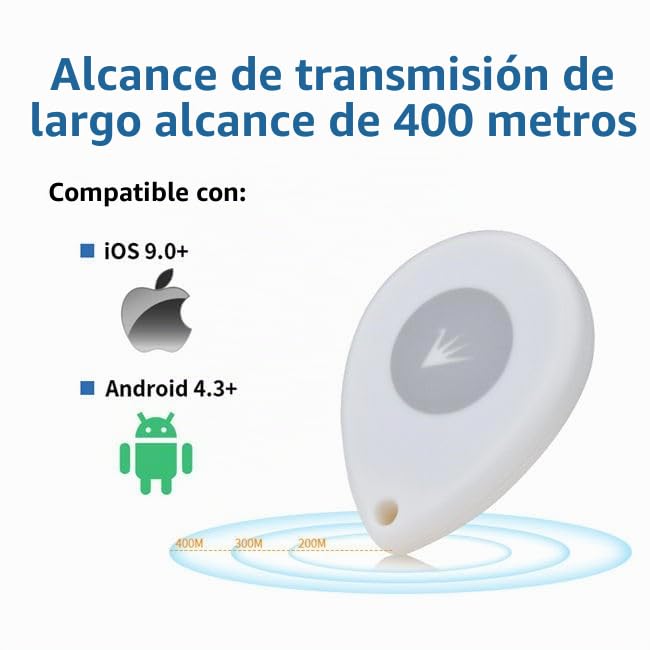 Etiqueta de Localización Inteligente Feasycom Azul Resistente al Agua TLM Eddystone BLE iBeacon con Batería Reemplazable