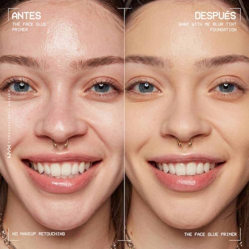 Prebase de Maquillaje hidratante Face Glue de Nyx Professional Makeup, Tono Transparente