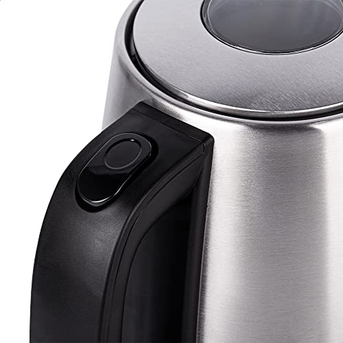 Hervidor Eléctrico Daewoo 1.7 L Calefactor de Acero Inoxidable, Jarra Inalámbrica, Luz Led Indicadora, Filtro para Agua, potencia de 2200 W DEK-1349