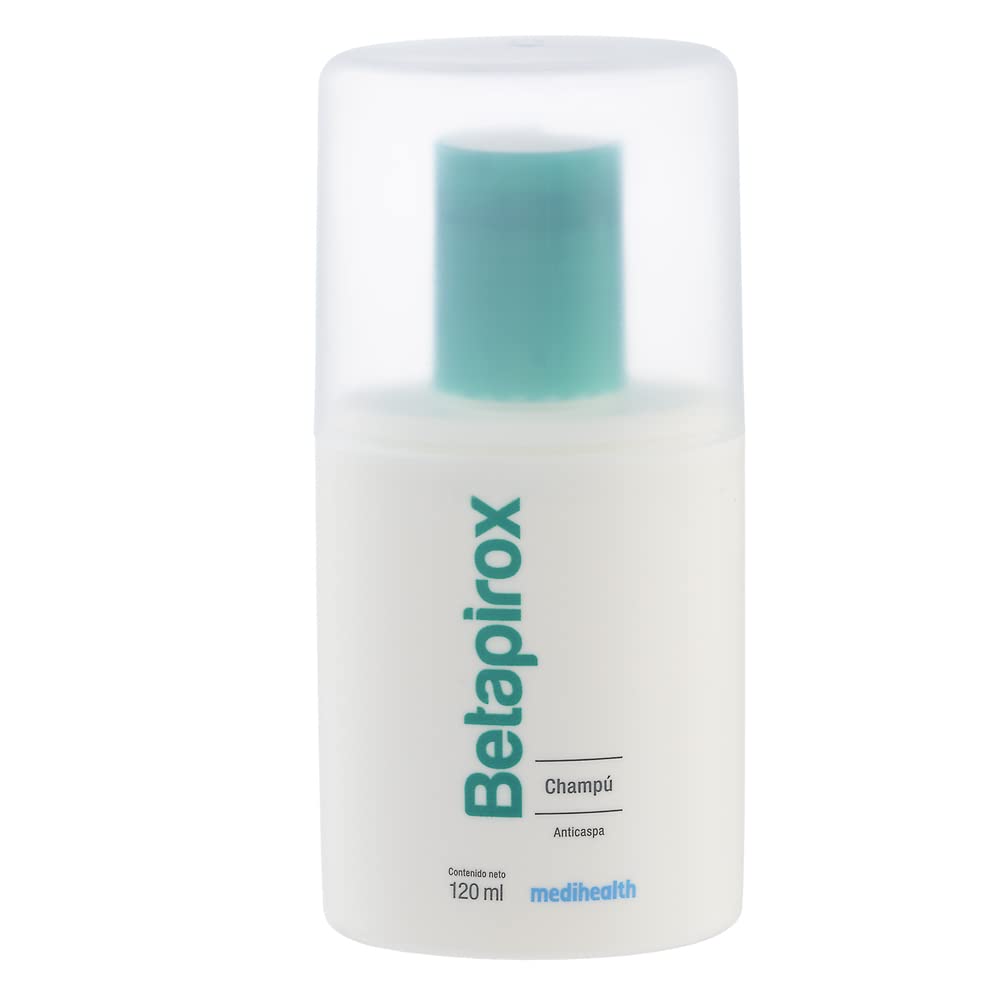 Betapirox Shampoo Dermatológico Anticaspa | Ideal para Cuero Cabelludo Graso o con Tendencia a la Descamación | Para Hombre y Mujer | 120 ml